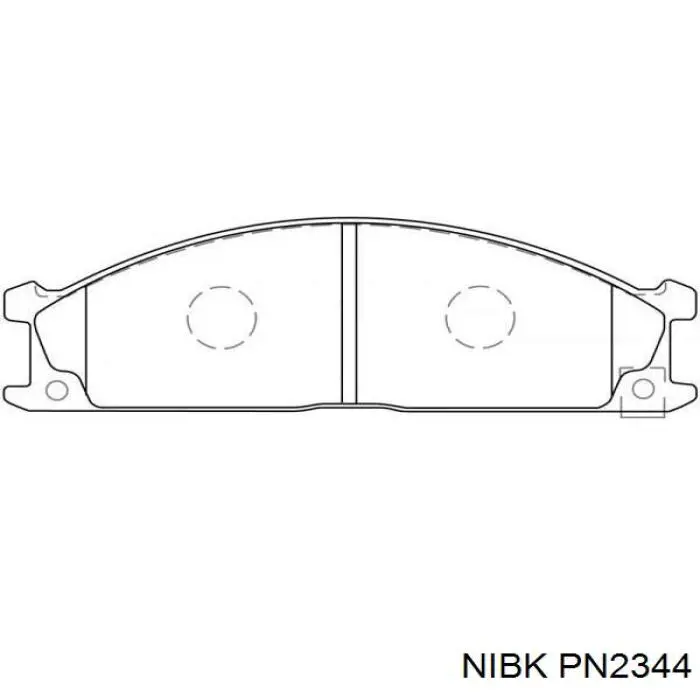 Передні тормозні колодки PN2344 Nibk