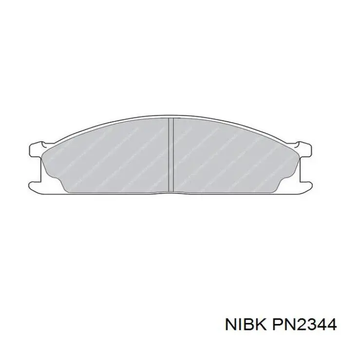 Гальмівні колодки Nibk PN2344 ціна, від 23.85 USD