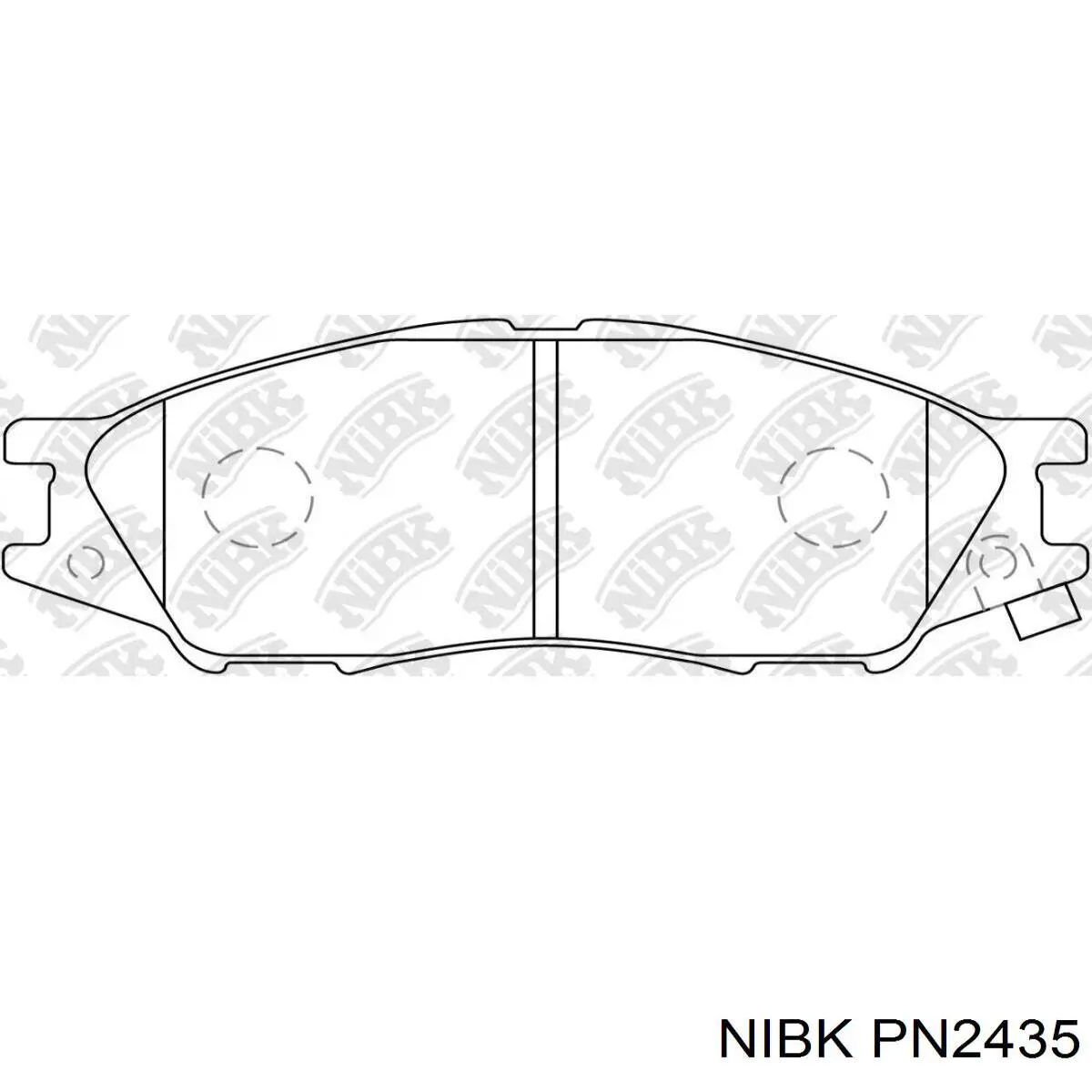 Гальмівні колодки Nibk PN2435 ціна, від 16.52 USD