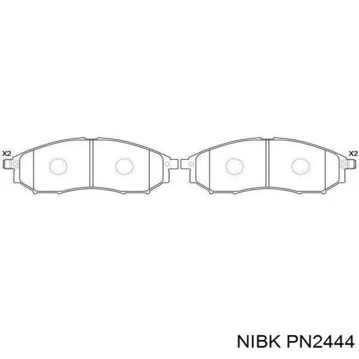 Купити PN2444 Nibk Колодки гальмівні передні, дискові