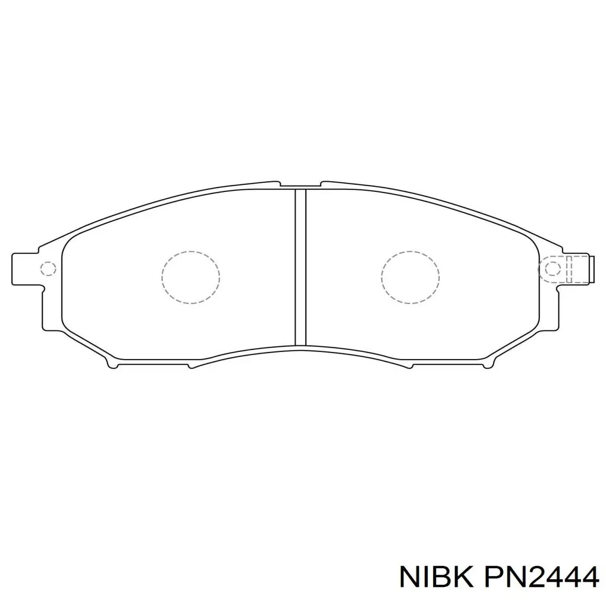 Передні тормозні колодки PN2444 Nibk