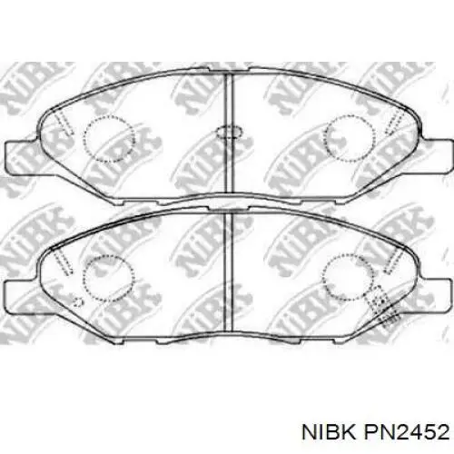 Купити PN2452 Nibk Колодки гальмівні передні, дискові