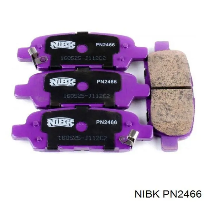 Задні гальмівні колодки Nibk PN2466 ціна, від 22.97 USD