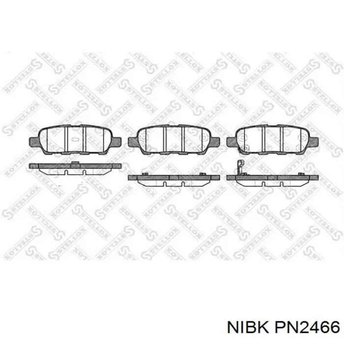 Колодки гальмові задні, дискові PN2466 Nibk