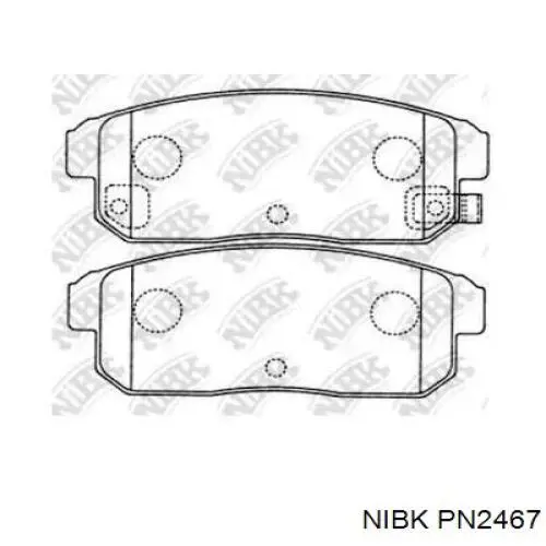 Купити PN2467 Nibk Задні колодки