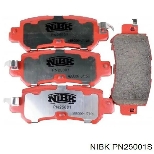 Задні гальмівні колодки Nibk PN25001S ціна, від 23.17 USD