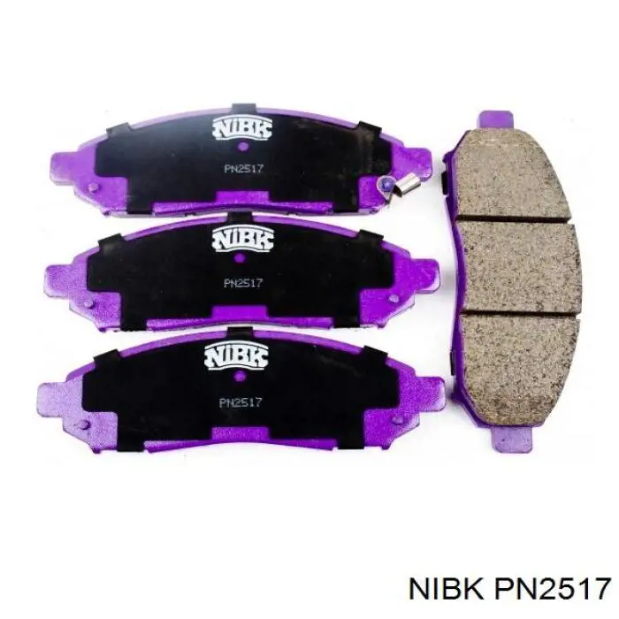 Гальмівні колодки Nibk PN2517 ціна, від 26.60 USD