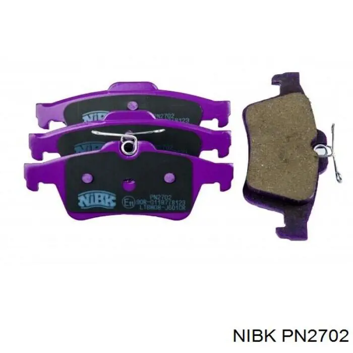 Задні гальмівні колодки Nibk PN2702 ціна, від 20.57 USD