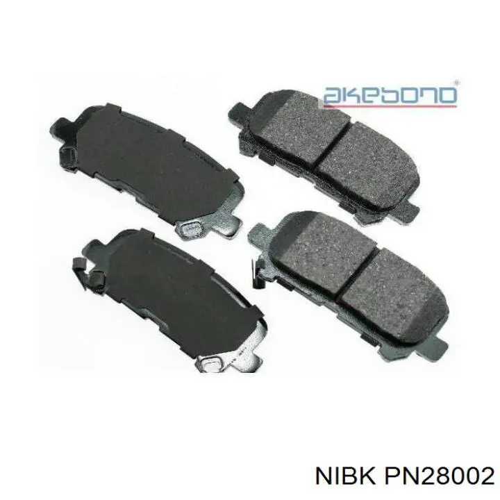 Задні гальмівні колодки PN28002 Nibk