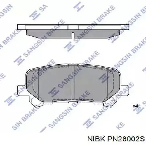 Купити PN28002S Nibk Задні колодки