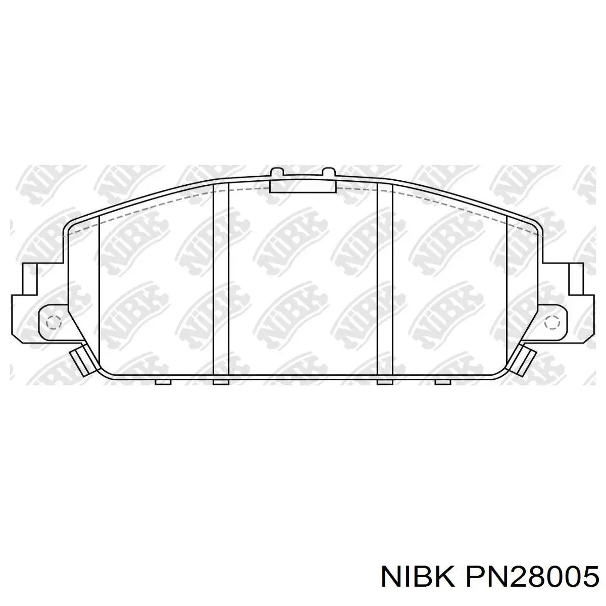 Передні тормозні колодки PN28005 Nibk