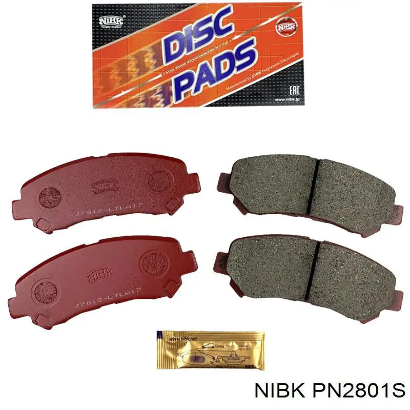 Передні тормозні колодки PN2801S Nibk