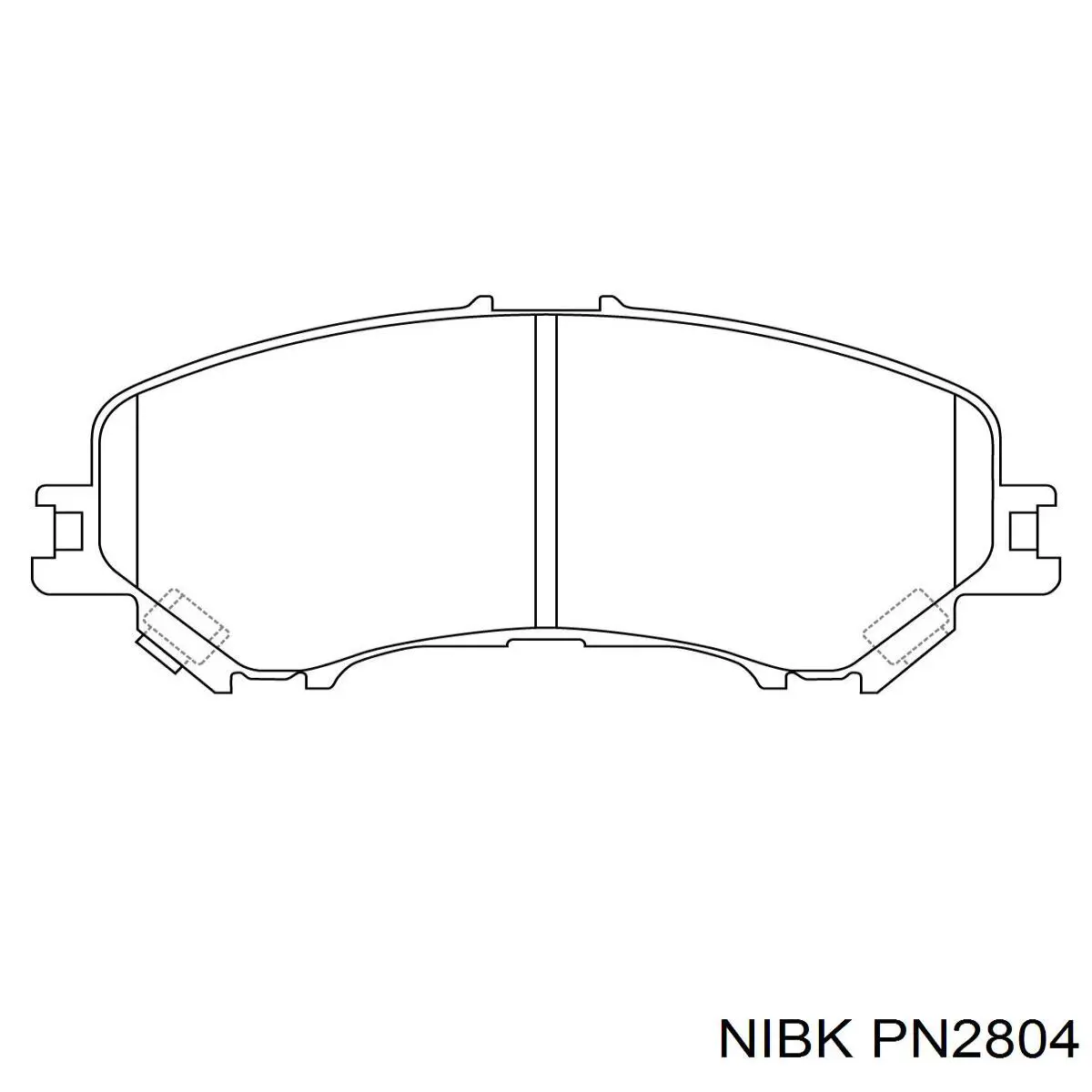 Купити PN2804 Nibk Колодки гальмівні передні, дискові