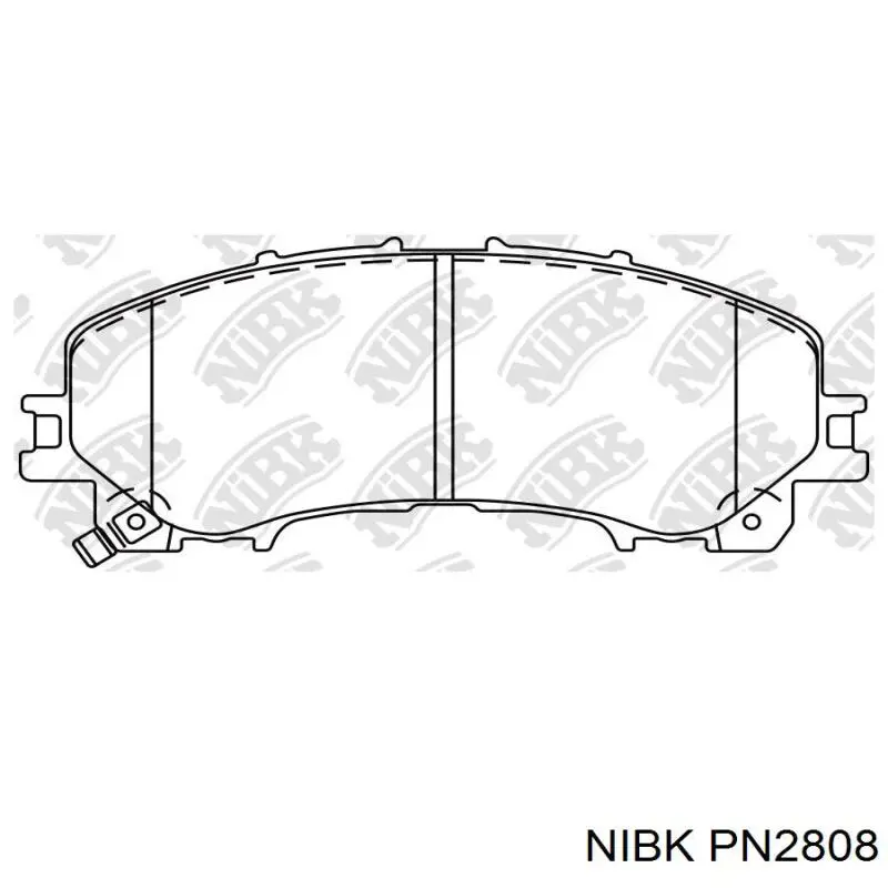 PN2808 Nibk Передні гальмівні колодки