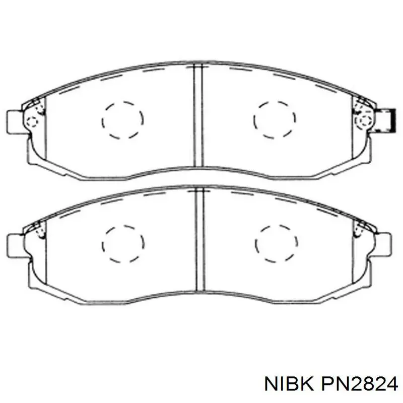 Колодки гальмівні передні, дискові PN2824 Nibk