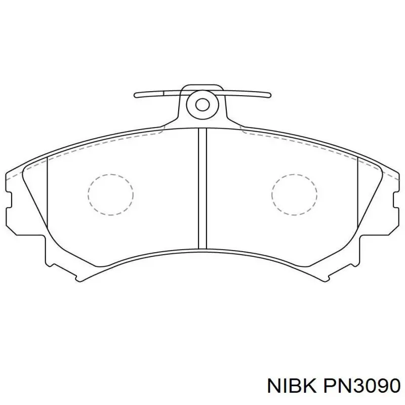 Передні тормозні колодки PN3090 Nibk