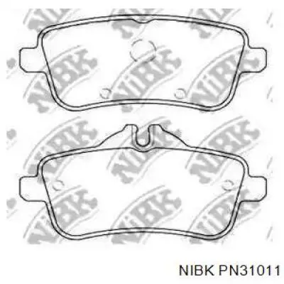 Задні гальмівні колодки PN31011 Nibk