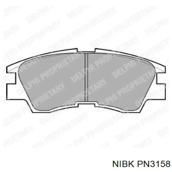 PN3158 Nibk Передні гальмівні колодки
