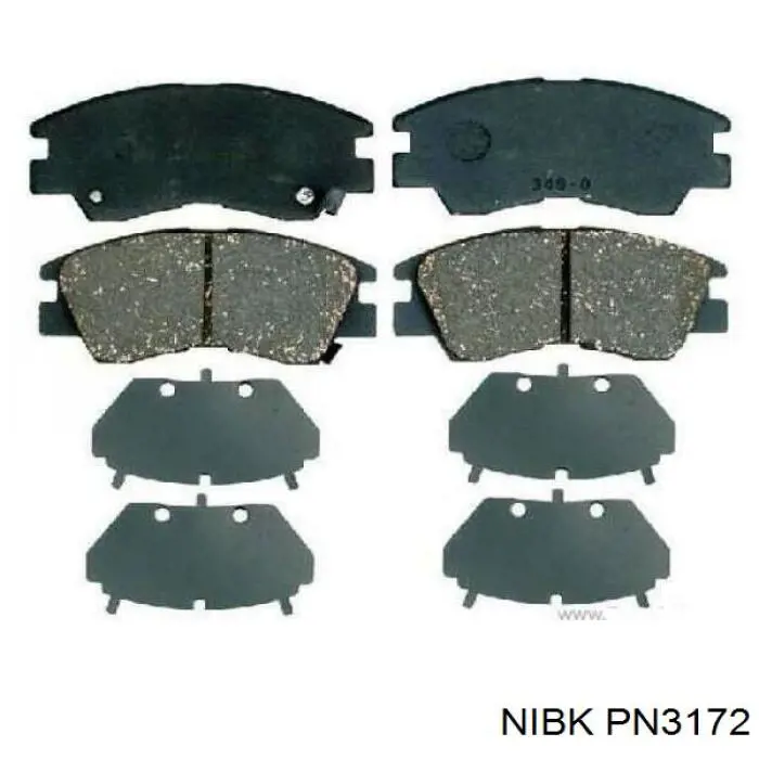 Передні тормозні колодки PN3172 Nibk