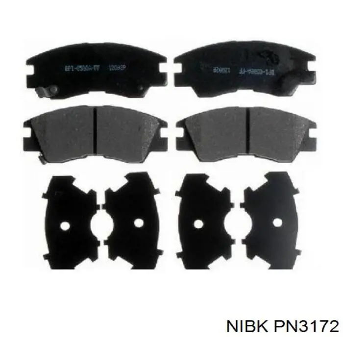 Тормозні колодки Nibk PN3172