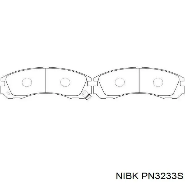 Передні тормозні колодки PN3233S Nibk