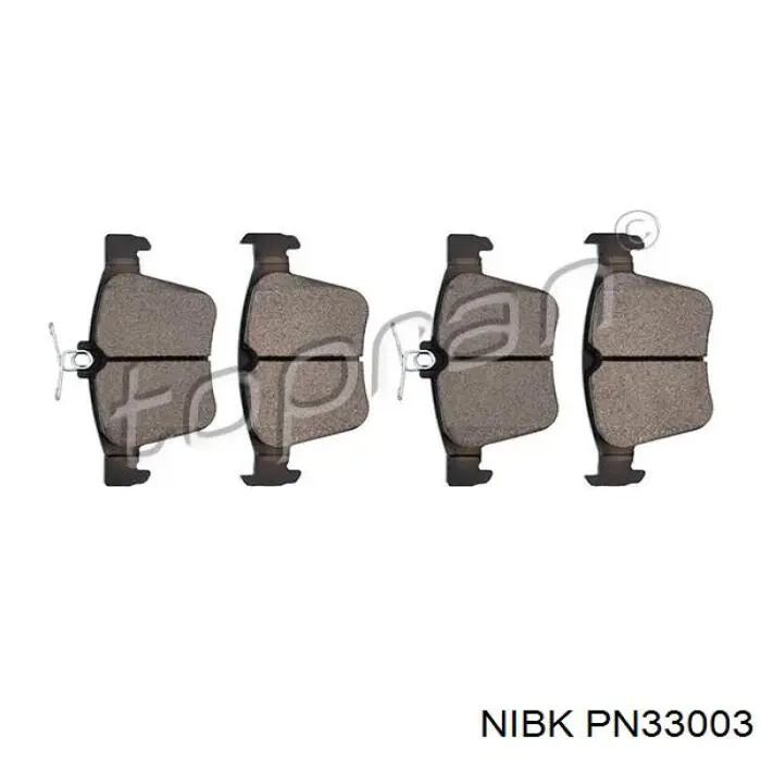 Задні гальмівні колодки PN33003 Nibk