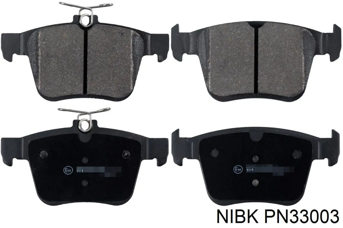 Задні гальмівні колодки Nibk PN33003 ціна, від 44.93 USD