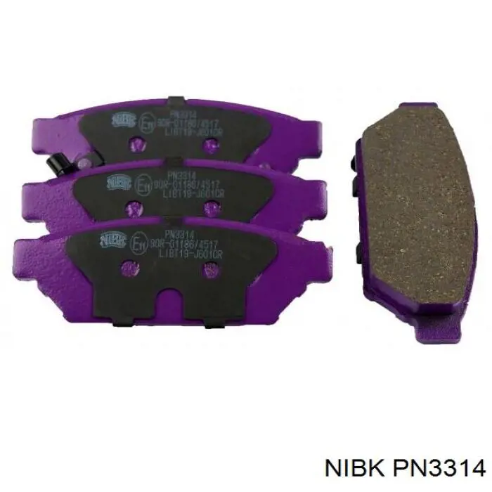 Задні гальмівні колодки PN3314 Nibk