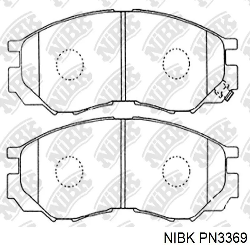 Передні тормозні колодки PN3369 Nibk