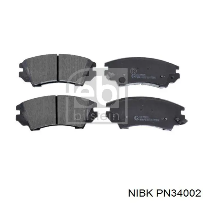 Передні тормозні колодки PN34002 Nibk
