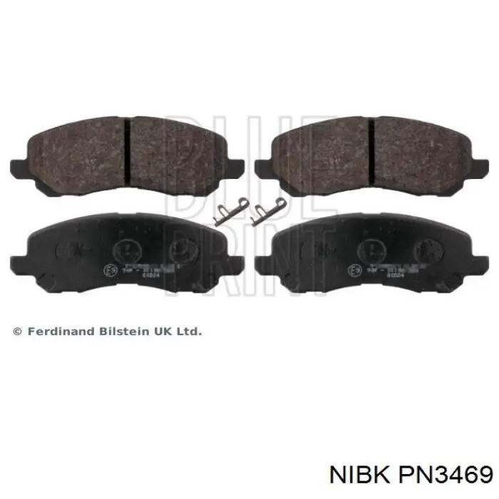 Передні тормозні колодки PN3469 Nibk