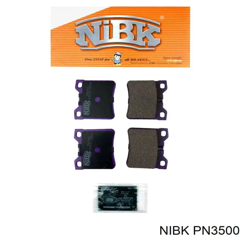 Гальмівні колодки Nibk PN3500 ціна, від 17.75 USD