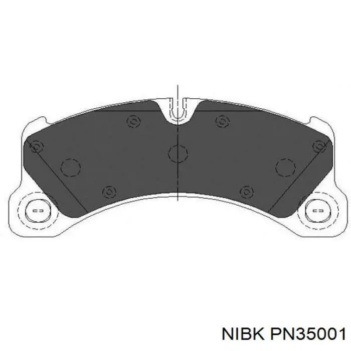 Гальмівні колодки Nibk PN35001 ціна, від 118.40 USD