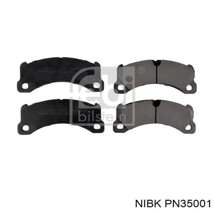 Купити PN35001 Nibk Колодки гальмівні передні, дискові