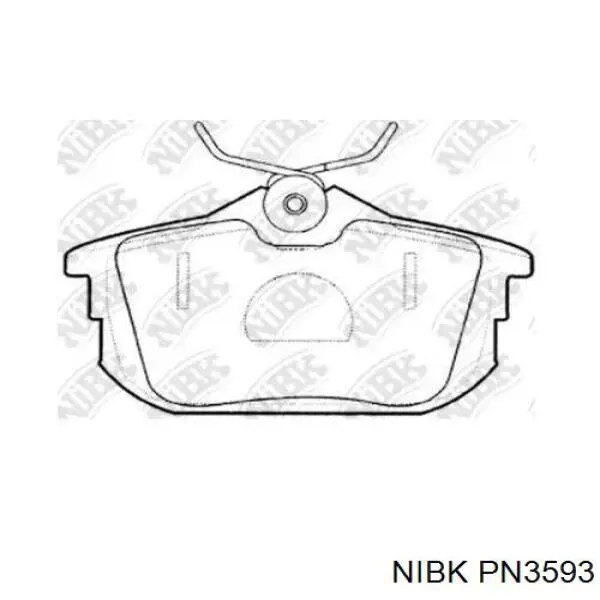 Купити PN3593 Nibk Задні колодки