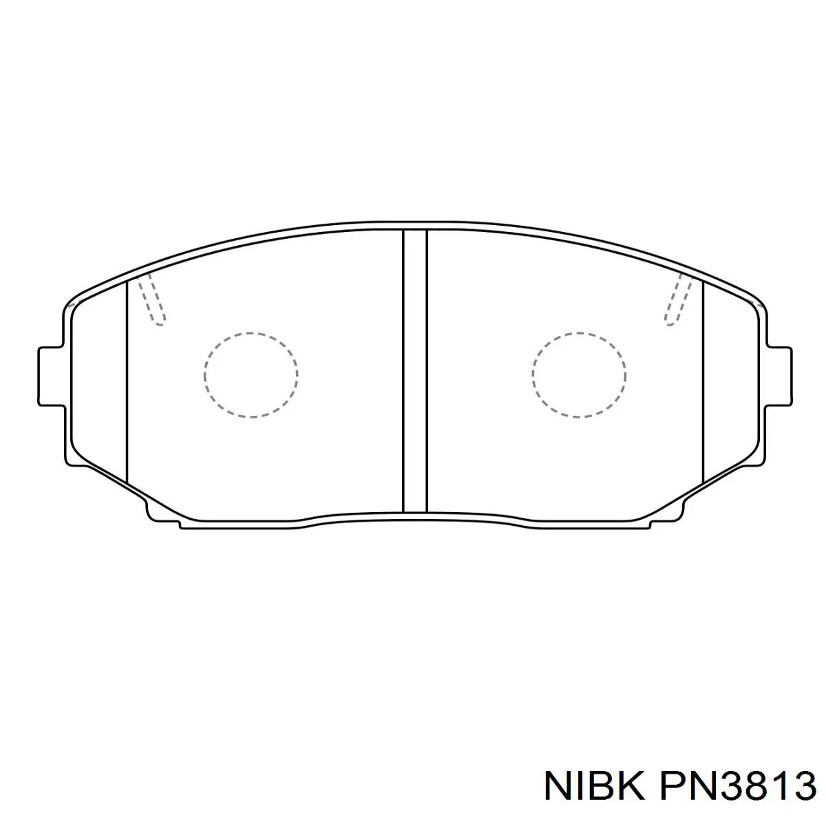 Купити PN3813 Nibk Колодки гальмівні передні, дискові