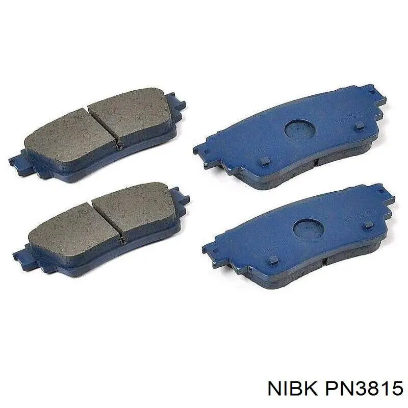 PN3815 Nibk колодки гальмові задні, дискові