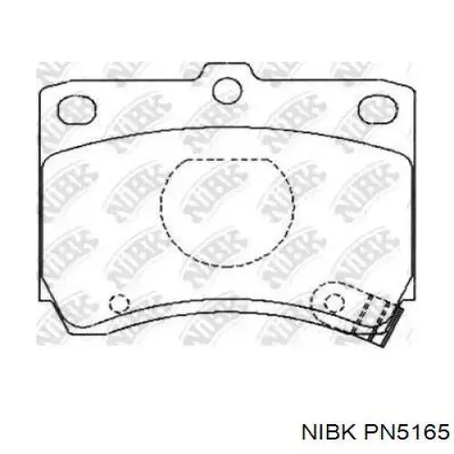 Купити PN5165 Nibk Колодки гальмівні передні, дискові