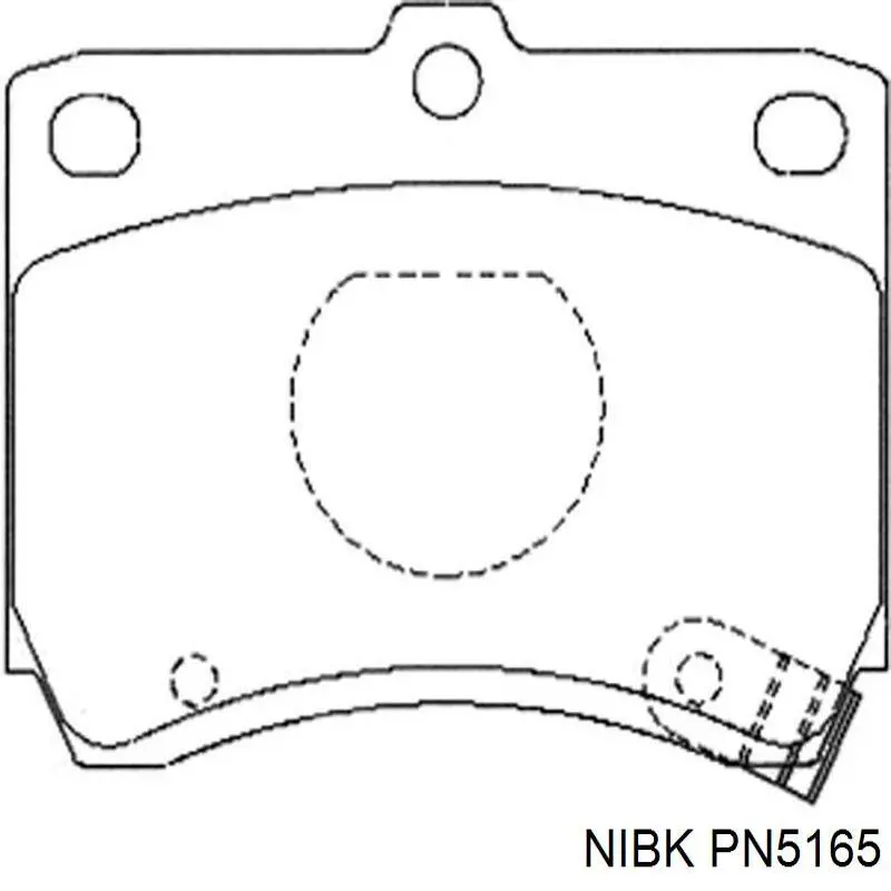 Передні тормозні колодки PN5165 Nibk