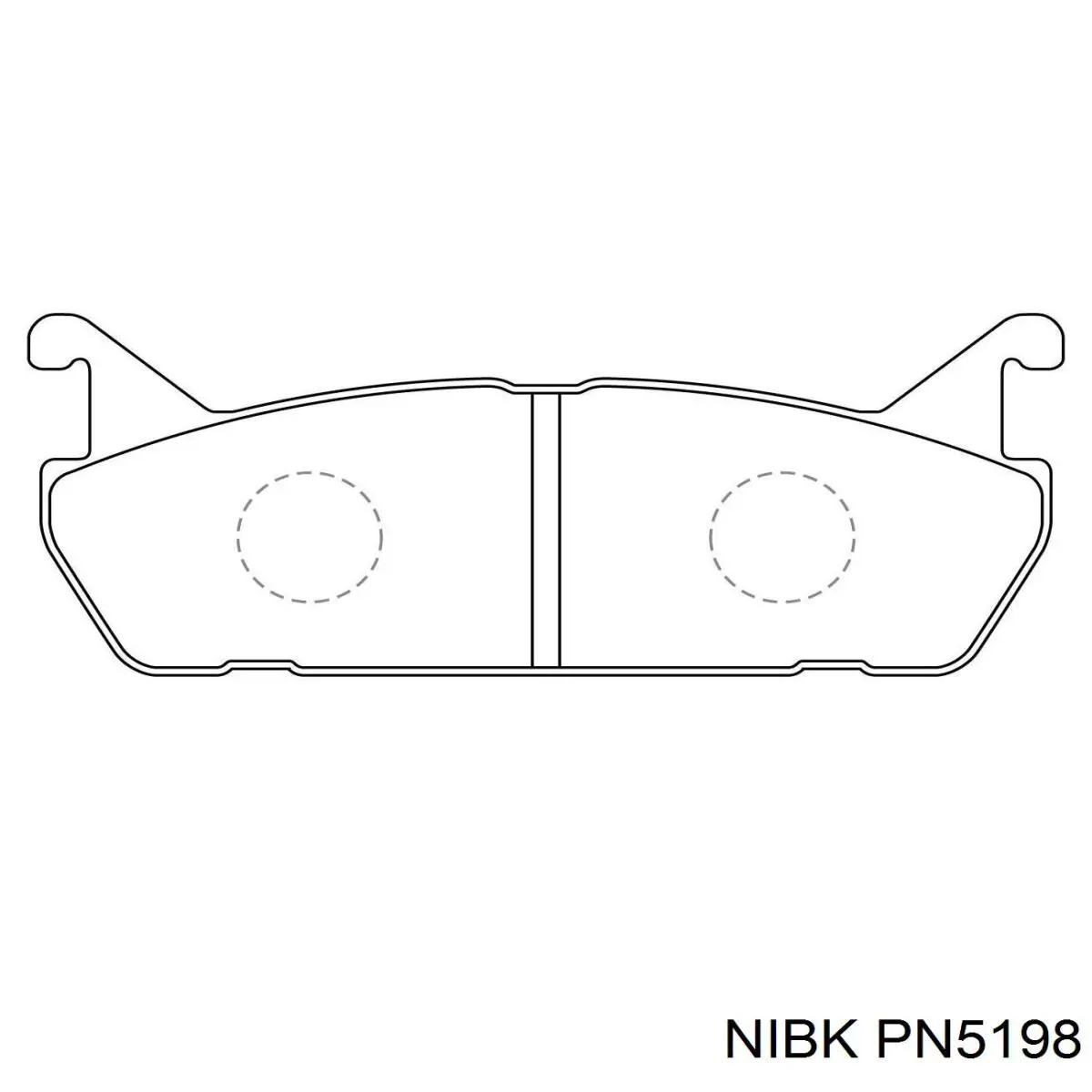 Купити PN5198 Nibk Задні колодки