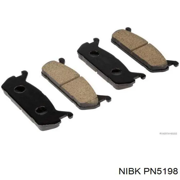 Задні гальмівні колодки PN5198 Nibk