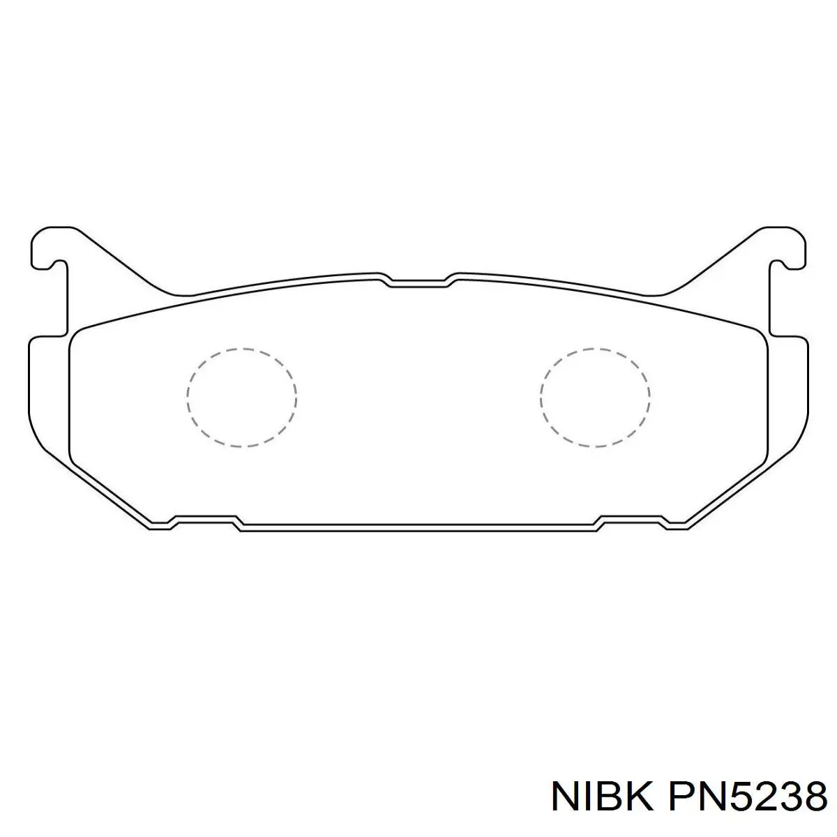 Задні гальмівні колодки PN5238 Nibk