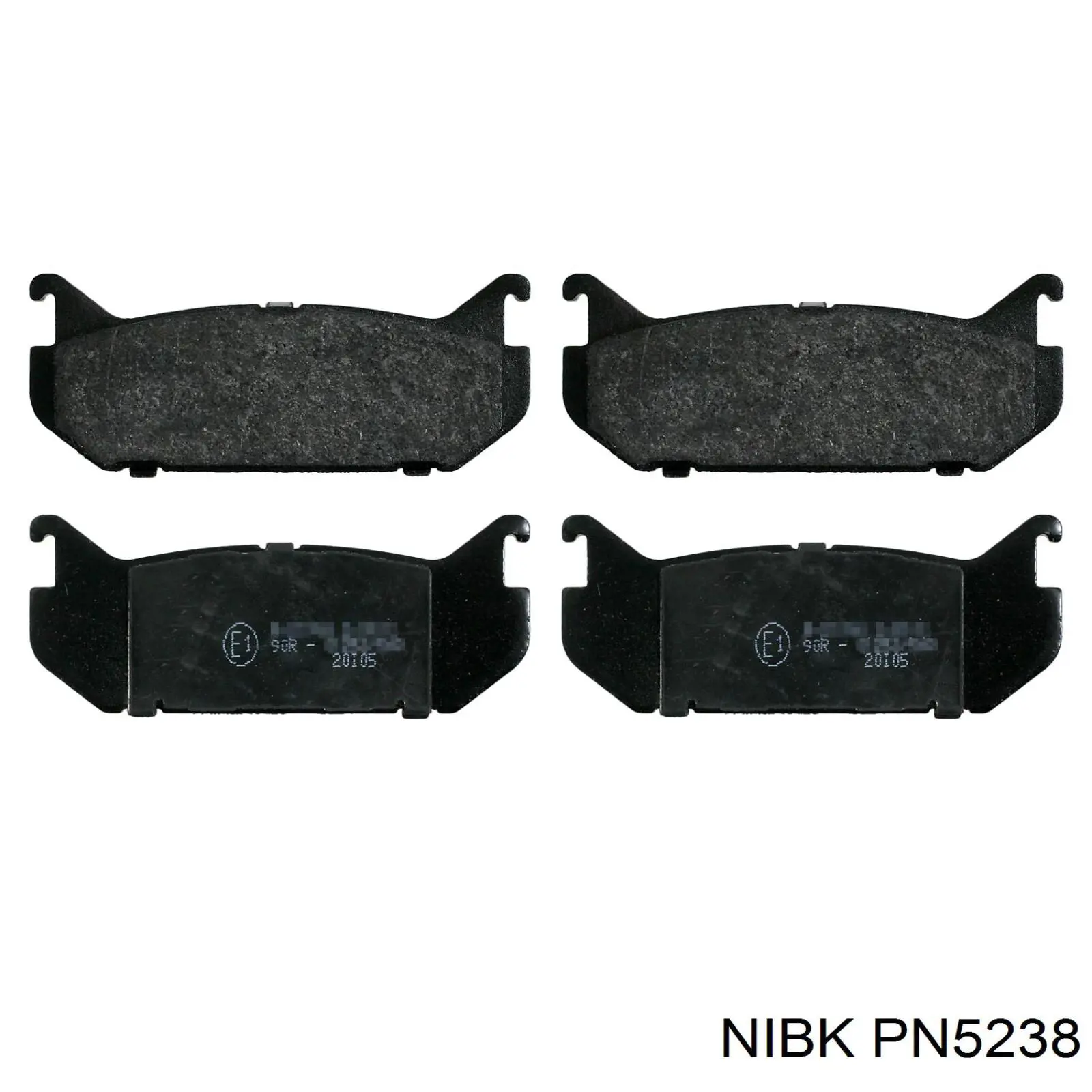 PN5238 Nibk Колодки гальмівні задні, дискові