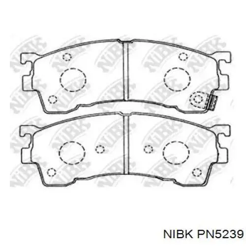 Передні тормозні колодки PN5239 Nibk