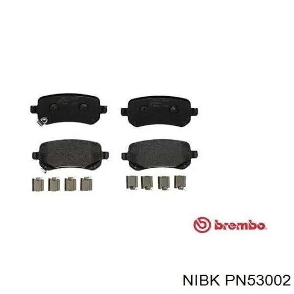 Задні гальмівні колодки Nibk PN53002 ціна, від 24.45 USD