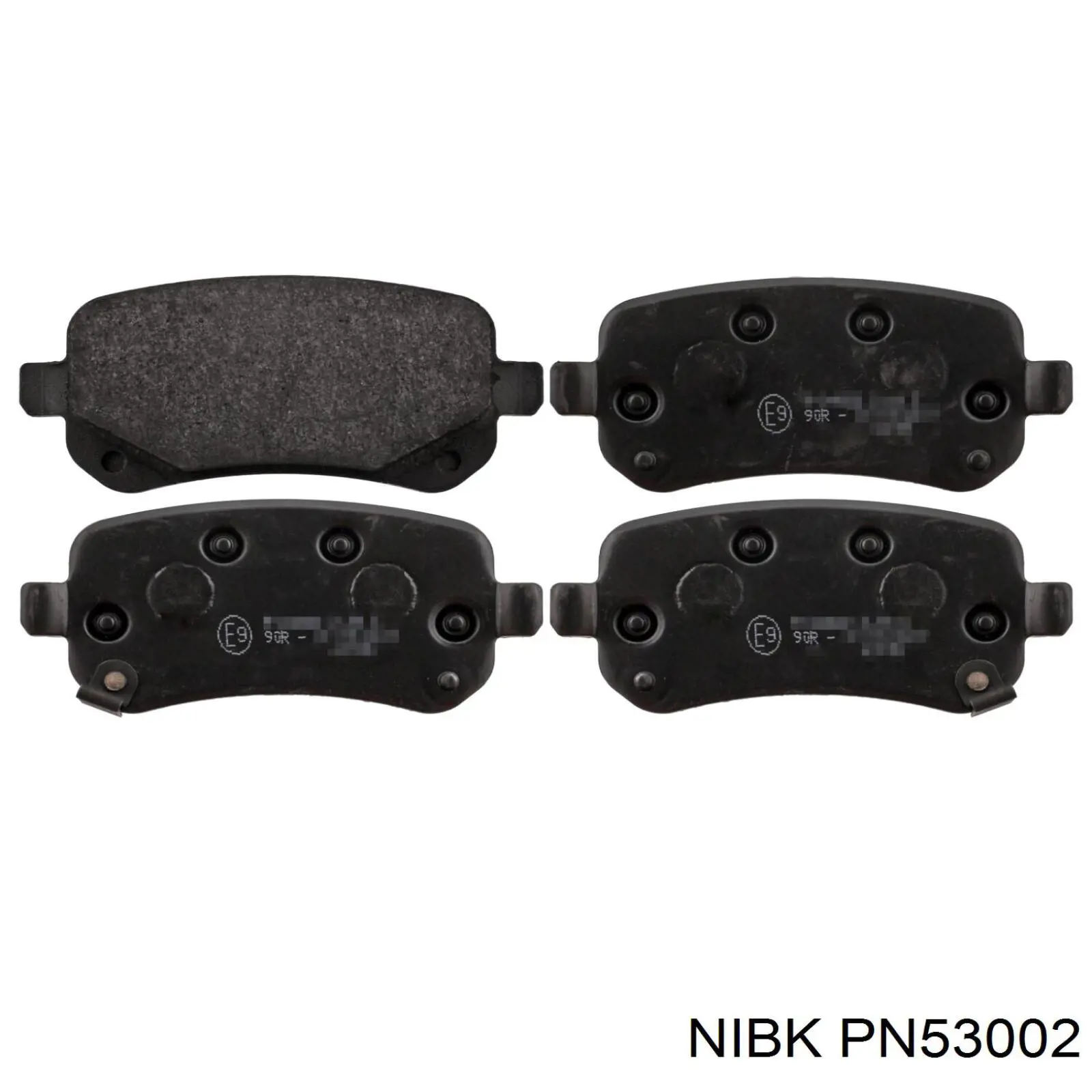 PN53002 Nibk Колодки гальмівні задні, дискові
