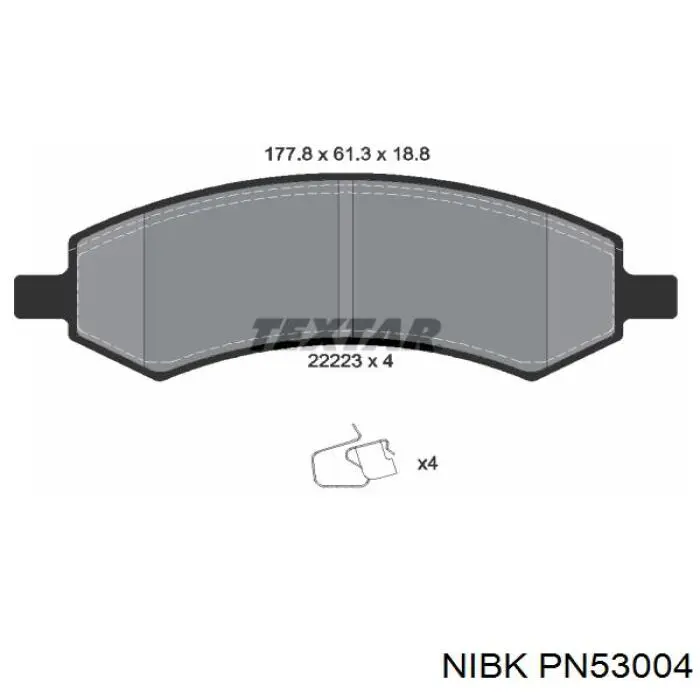 Передні тормозні колодки MGD1084MH Raybestos