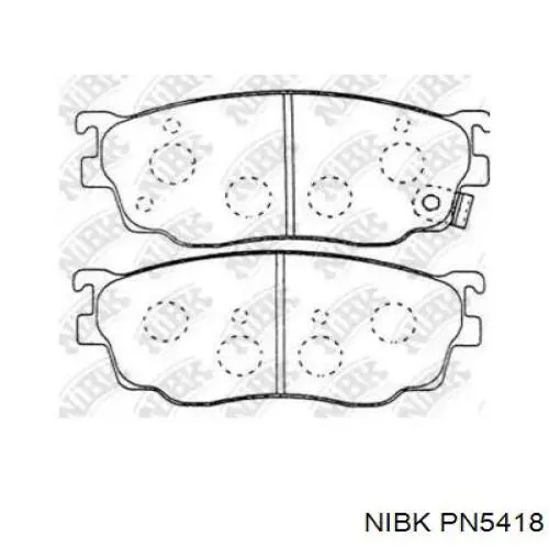 Передні тормозні колодки PN5418 Nibk