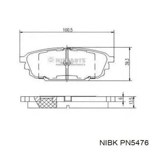 Колодки гальмівні задні, дискові на Mazda 323 F VI BJ