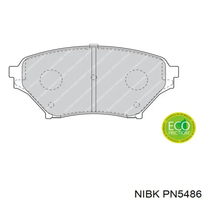 PN5486 Nibk Передні гальмівні колодки
